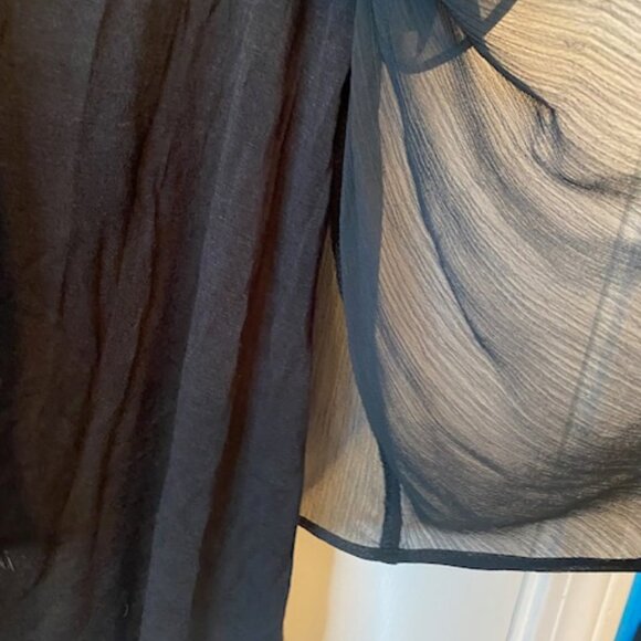 A. Byer Black blouse with Gold chain - Picture 8 of 9